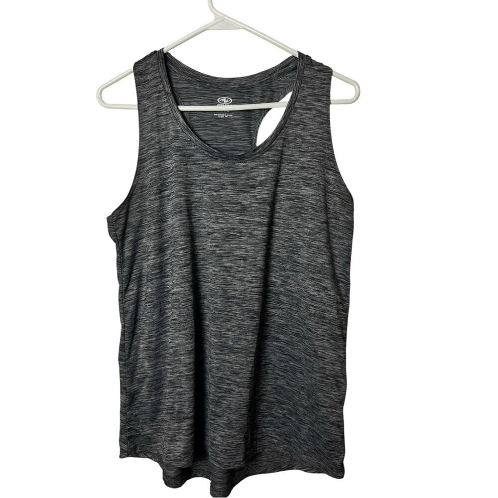 Athletic Works Gray Cut Out Racerback Sleeveless Tank Top Sz S